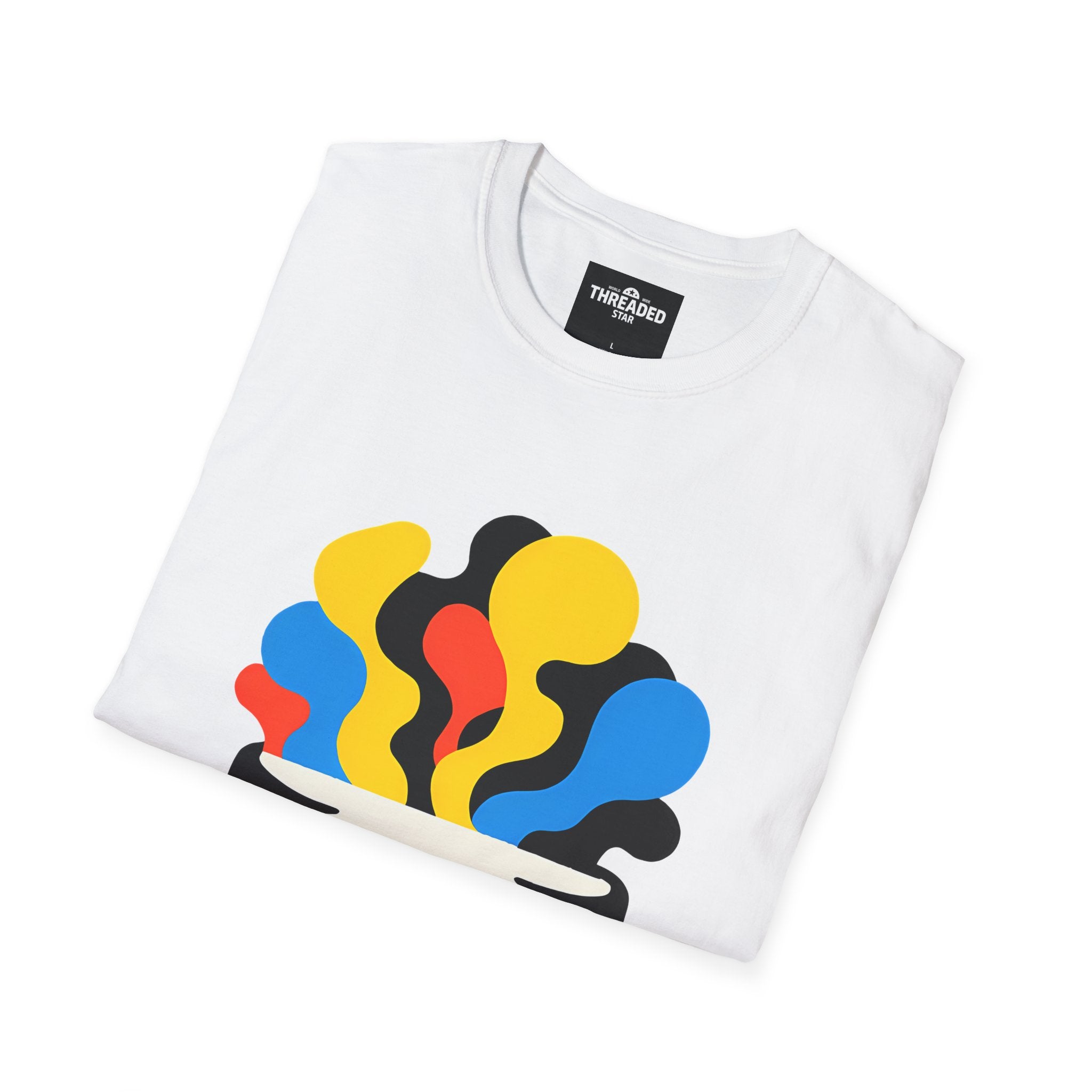 Psychedelic Skull Tee — Colorful Melting Skull Graphic T-Shirt