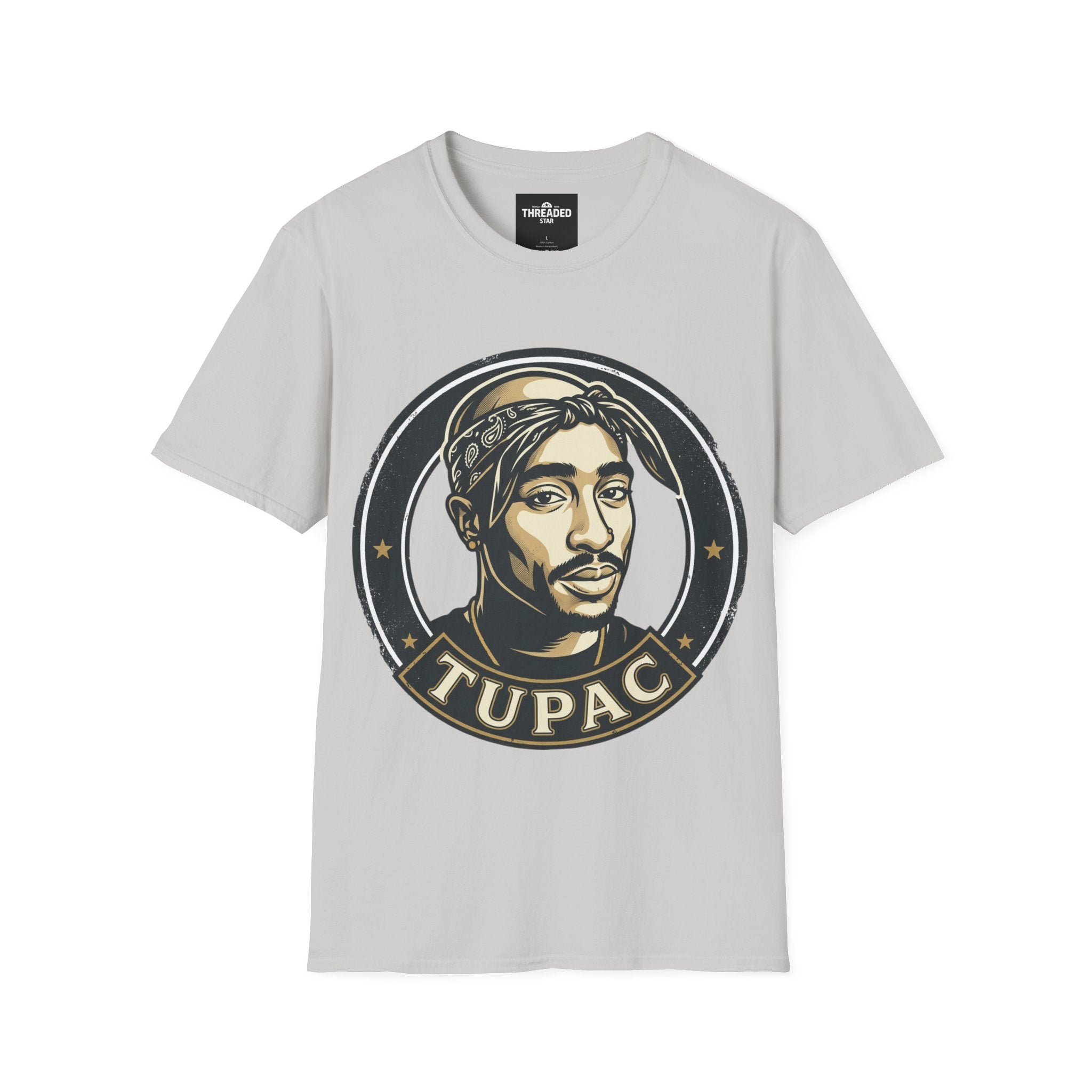 Retro Hip-Hop Portrait T-Shirt — 'Pac' Graphic Tee