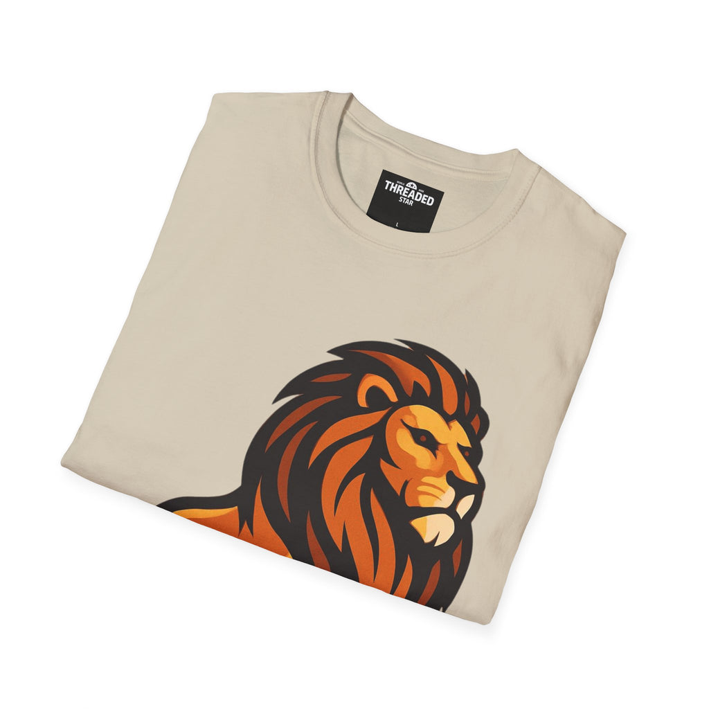 Lion Graphic T-Shirt — Bold Majestic Lion Illustration Tee