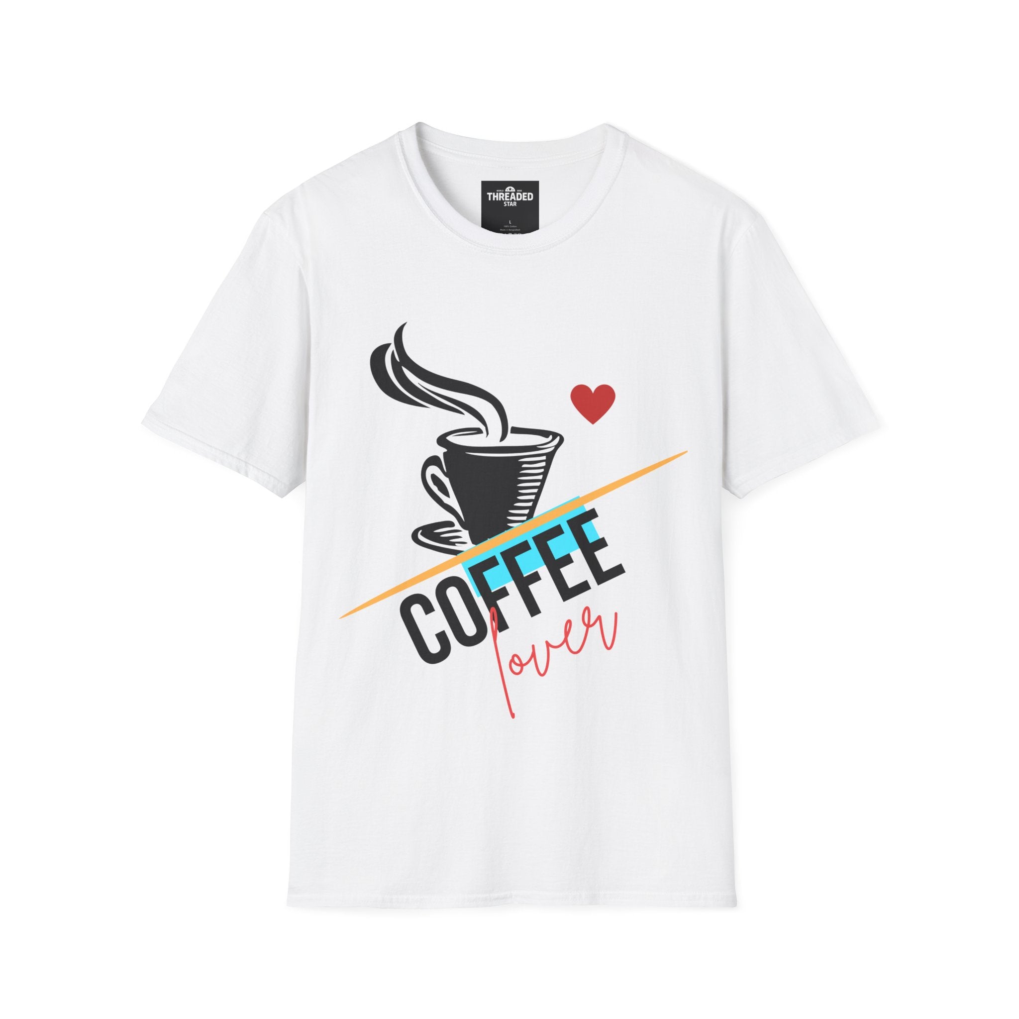 Coffee Lover T-Shirt — Graphic Cup Design with 'Coffee Lover' Text
