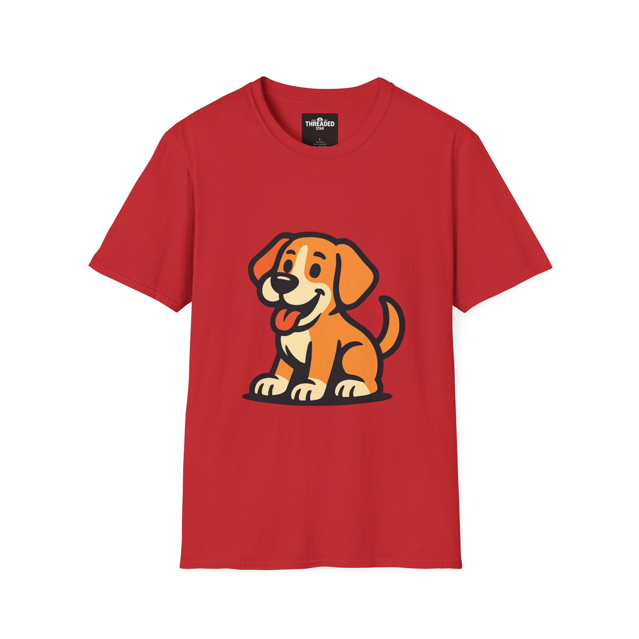 Cute Cartoon Puppy T-Shirt — Playful Dog Graphic Tee for Pet Lovers