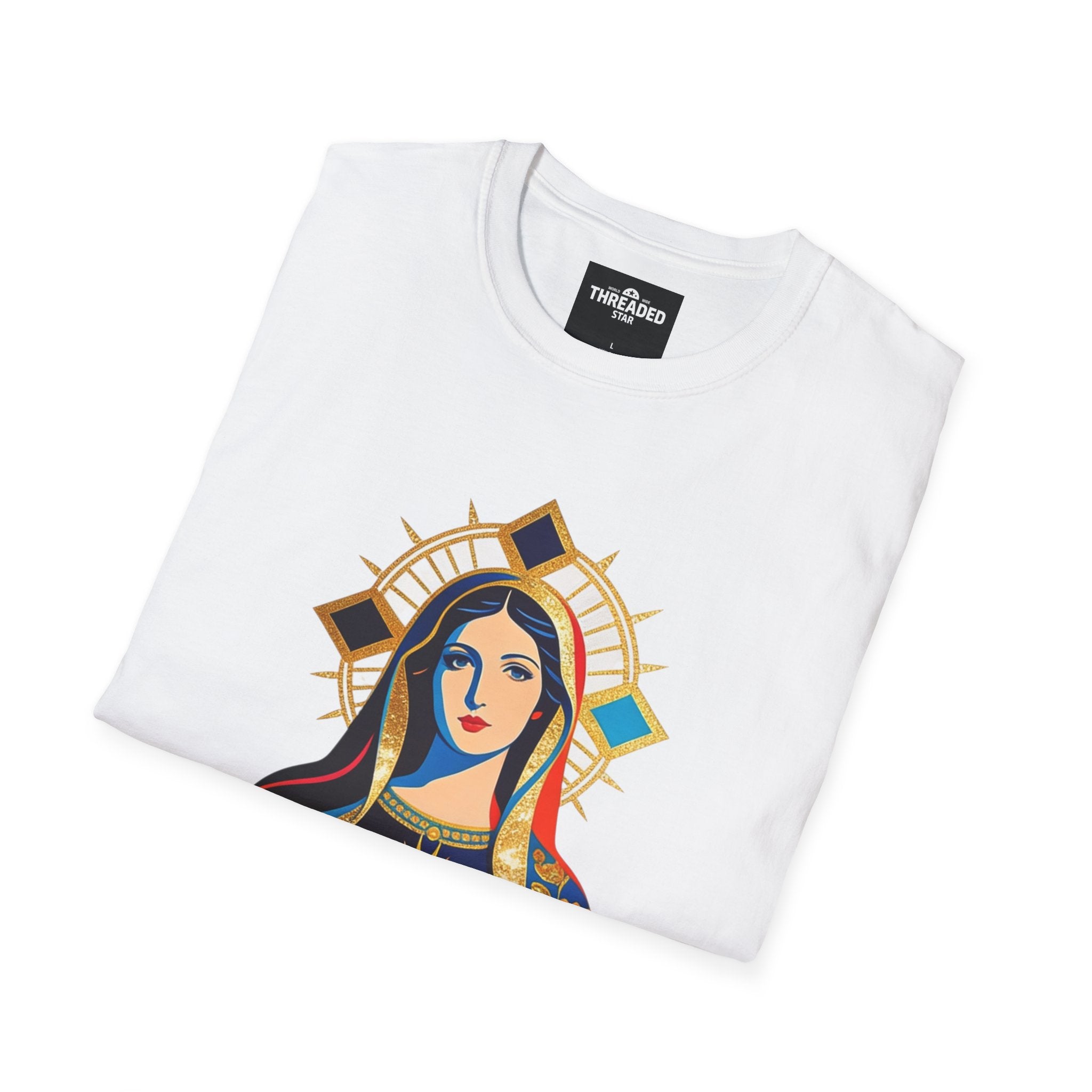 Sacred Heart Virgin Mary T-Shirt — Colorful Religious Catholic Tee