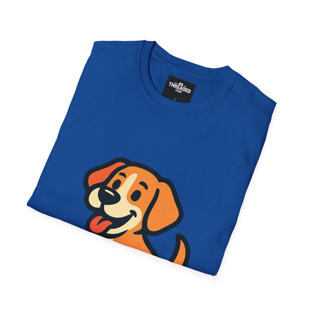 Cute Cartoon Puppy T-Shirt — Playful Dog Graphic Tee for Pet Lovers
