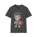 Adults Superhero T-Shirt – Unisex Cute Masked Hero Graphic Tee