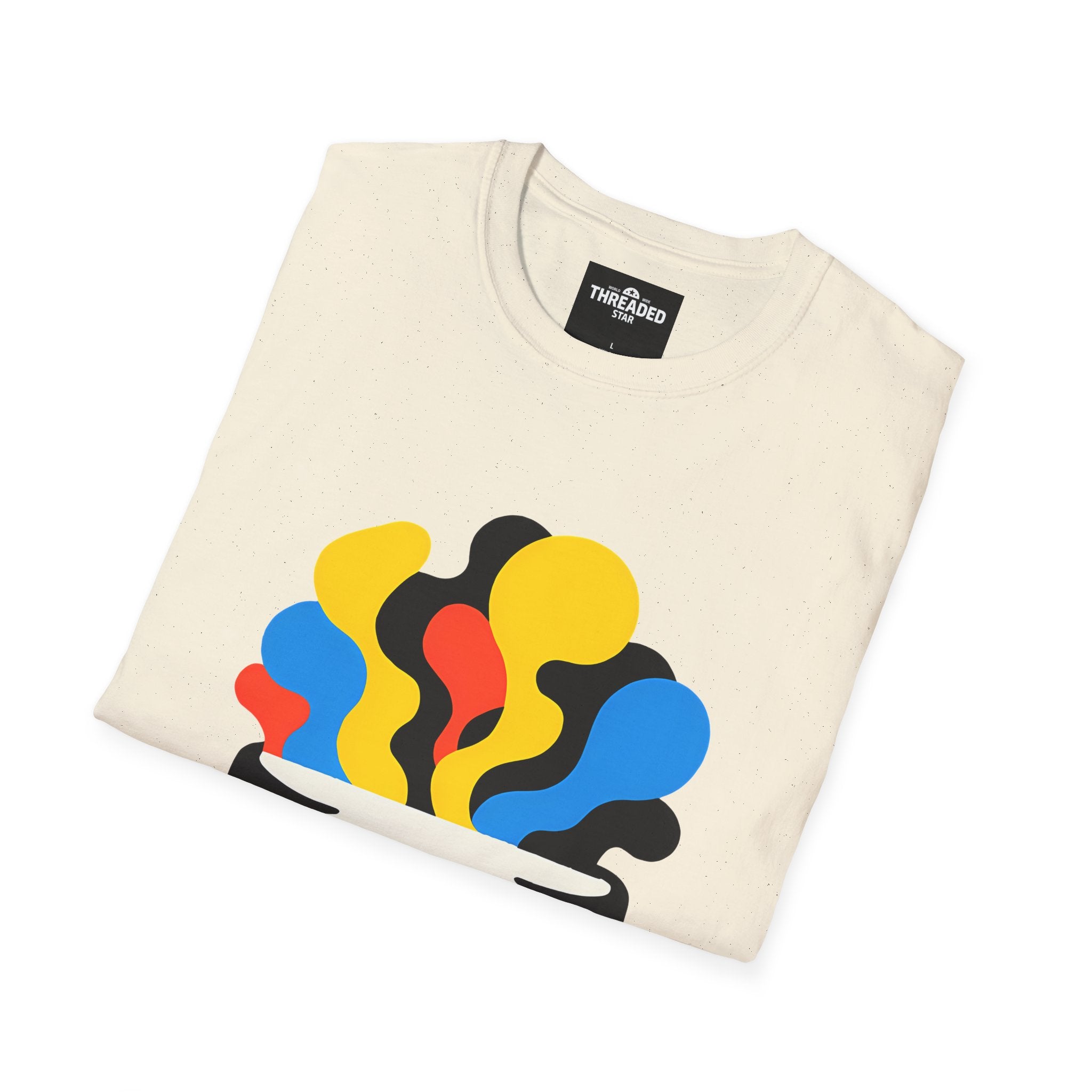 Psychedelic Skull Tee — Colorful Melting Skull Graphic T-Shirt