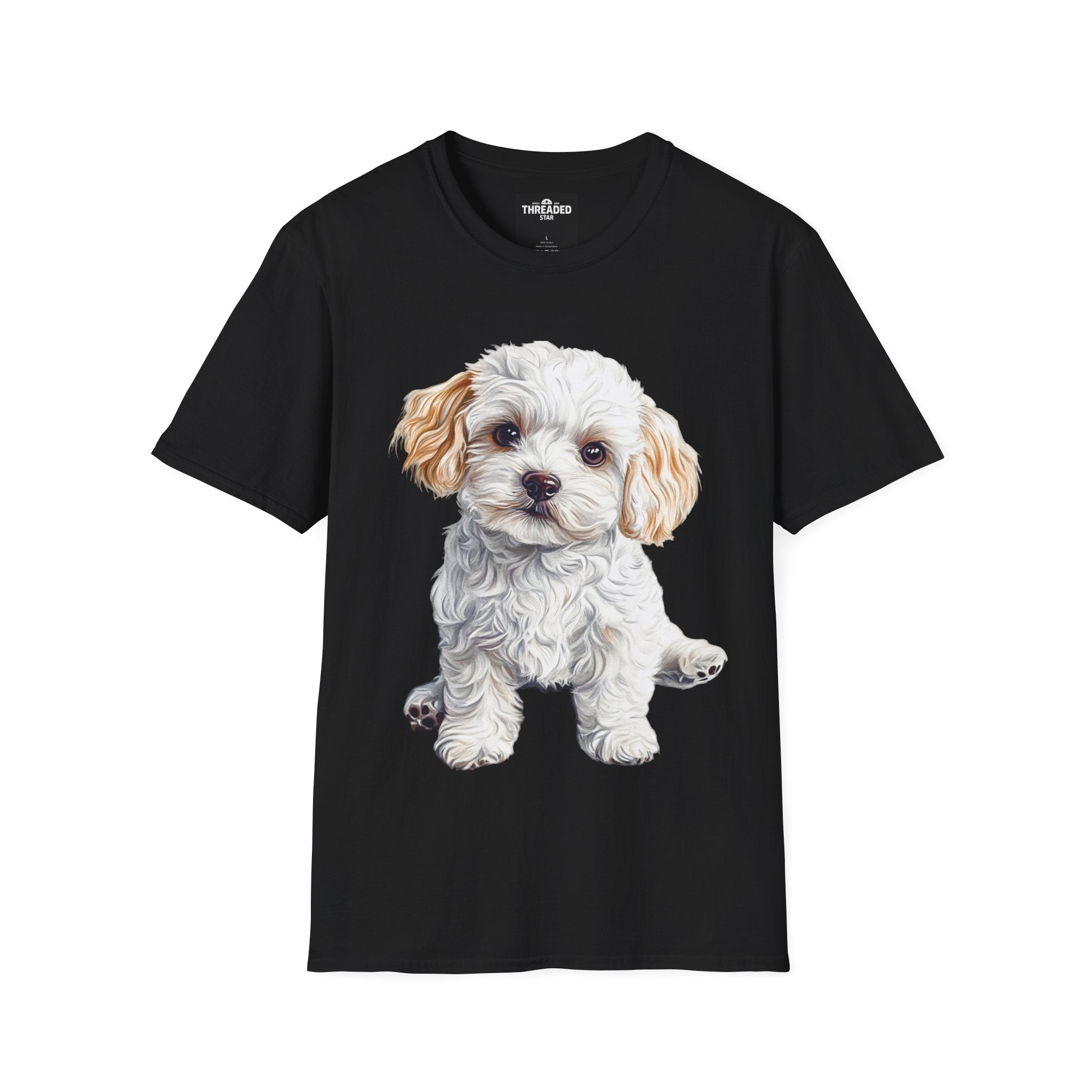 Puppy Portrait T-Shirt — Cute Maltese/Poodle Dog Graphic Tee