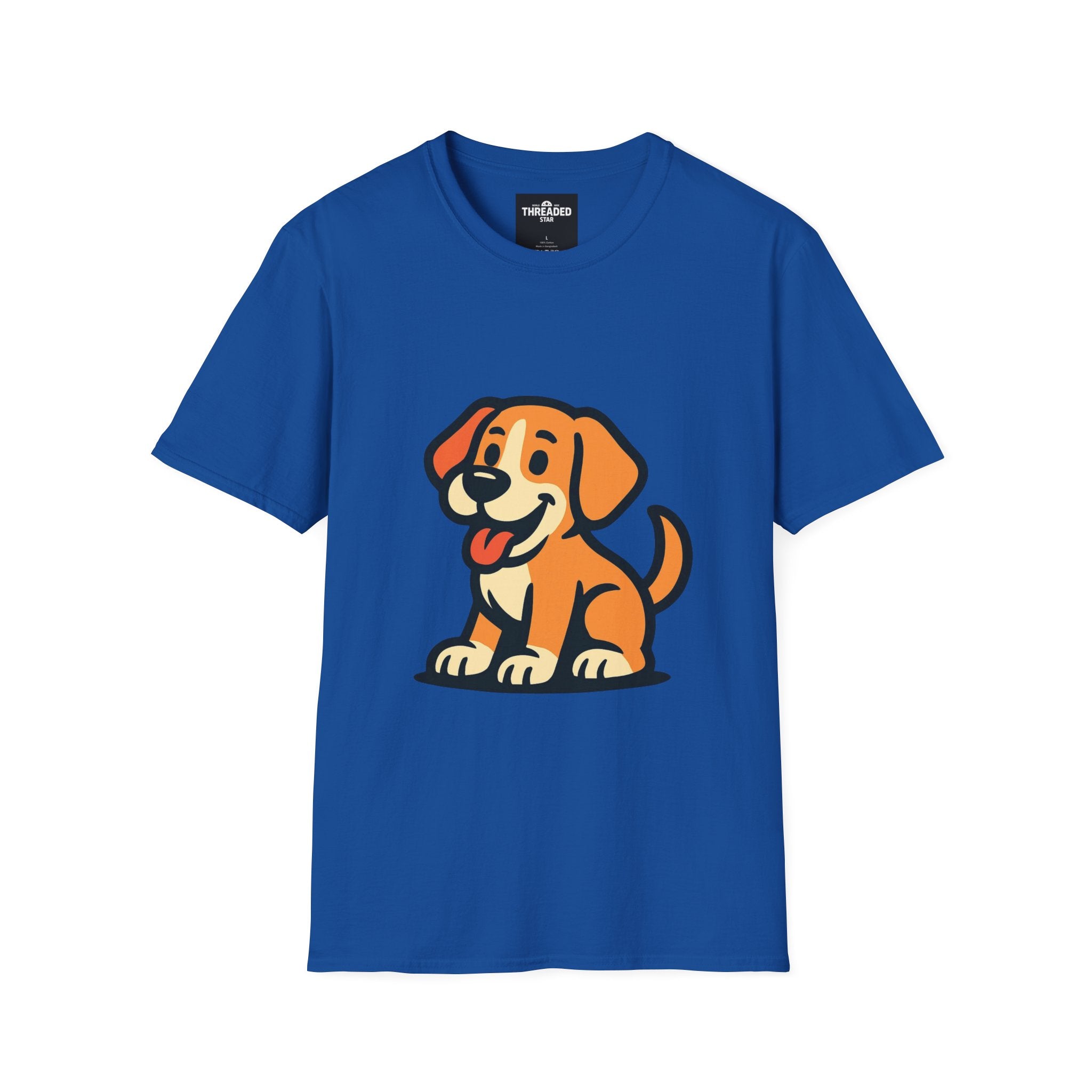 Cute Cartoon Puppy T-Shirt — Playful Dog Graphic Tee for Pet Lovers