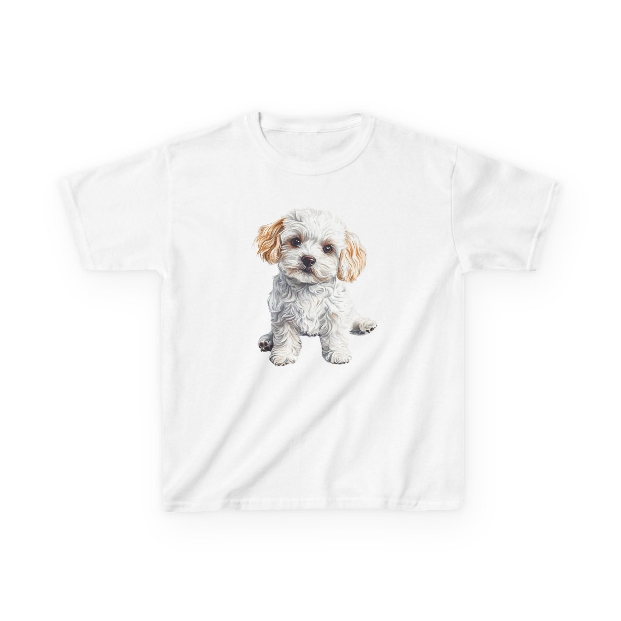 Kids Tee — Cute Fluffy Puppy Graphic