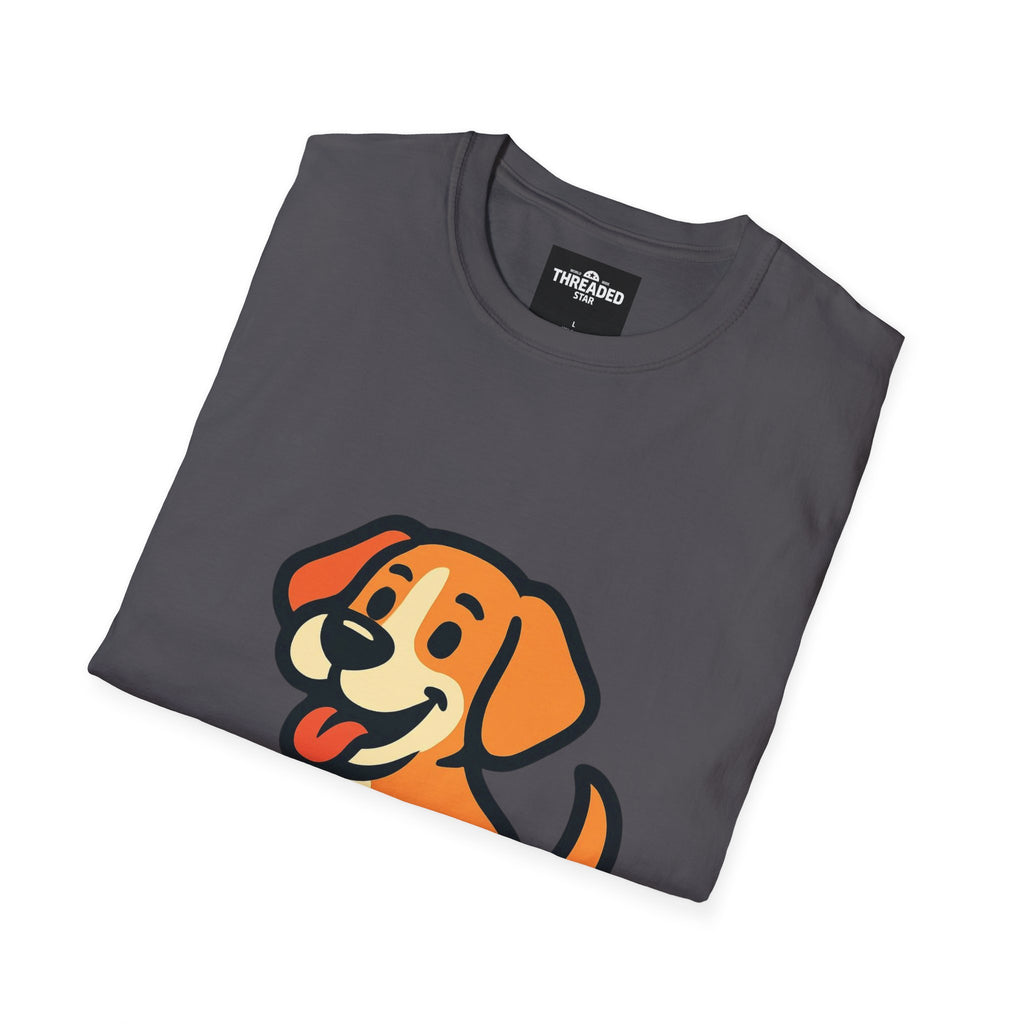 Cute Cartoon Puppy T-Shirt — Playful Dog Graphic Tee for Pet Lovers