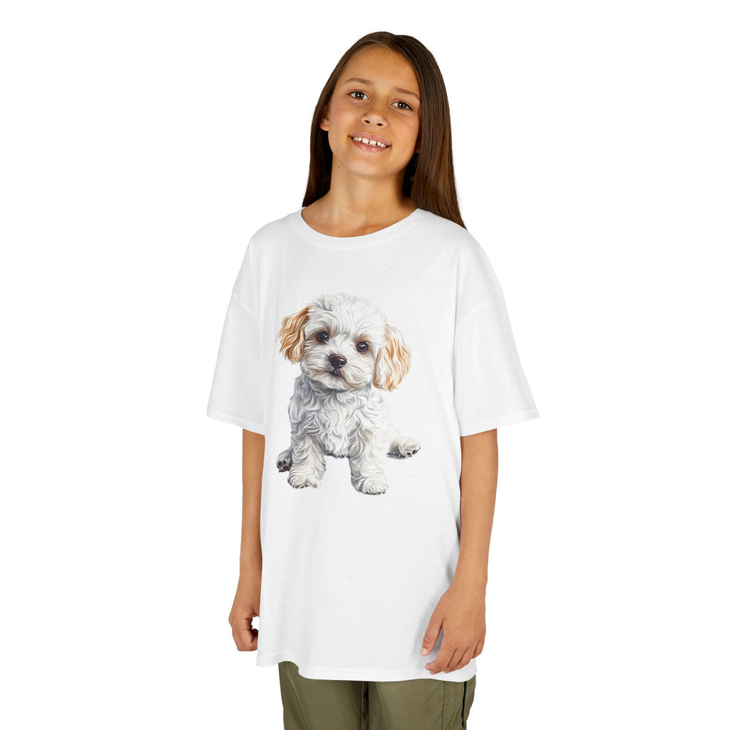 Kids Tee — Cute Fluffy Puppy Graphic