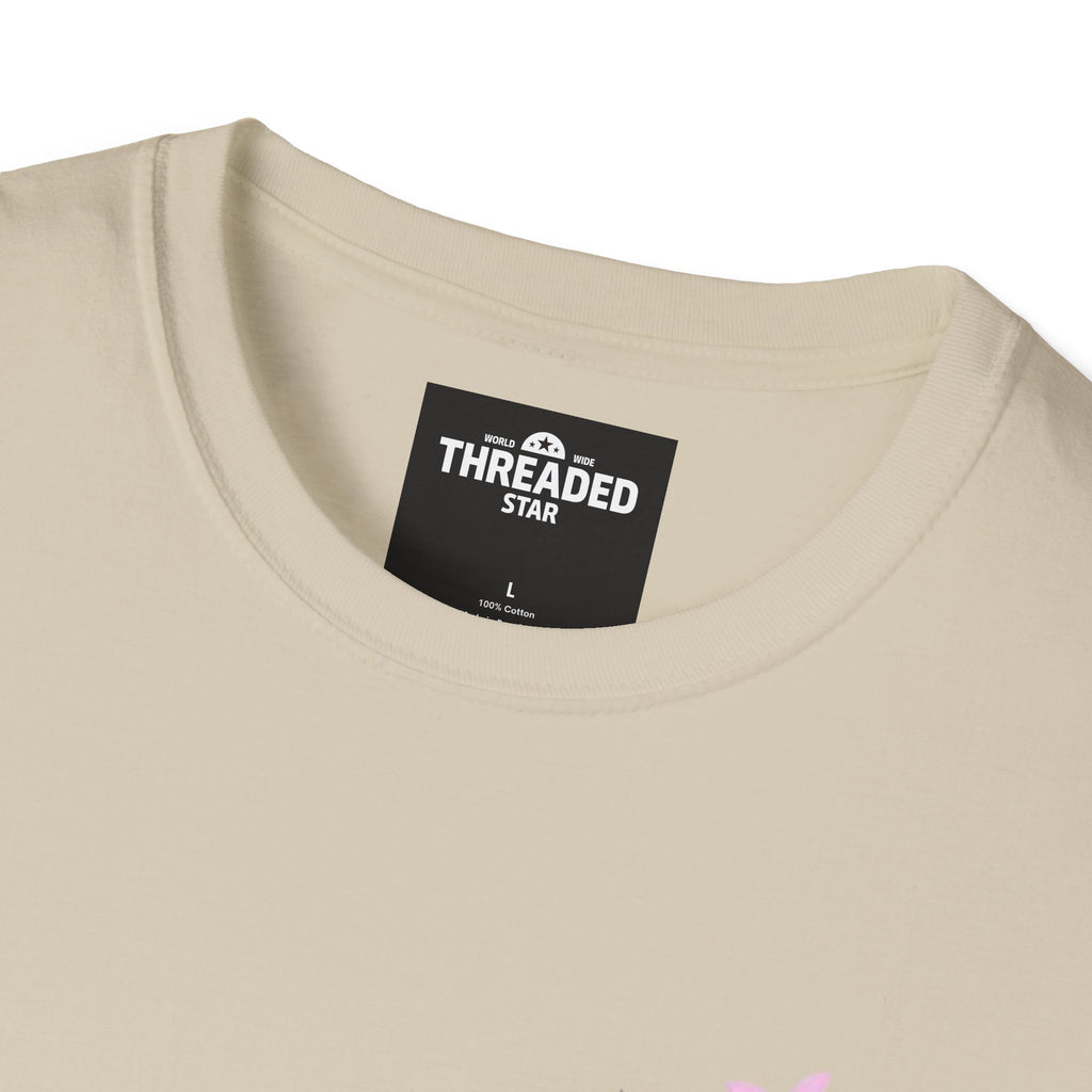 Music Notes Watercolor T-Shirt – Pink & Blue Melody Graphic Tee