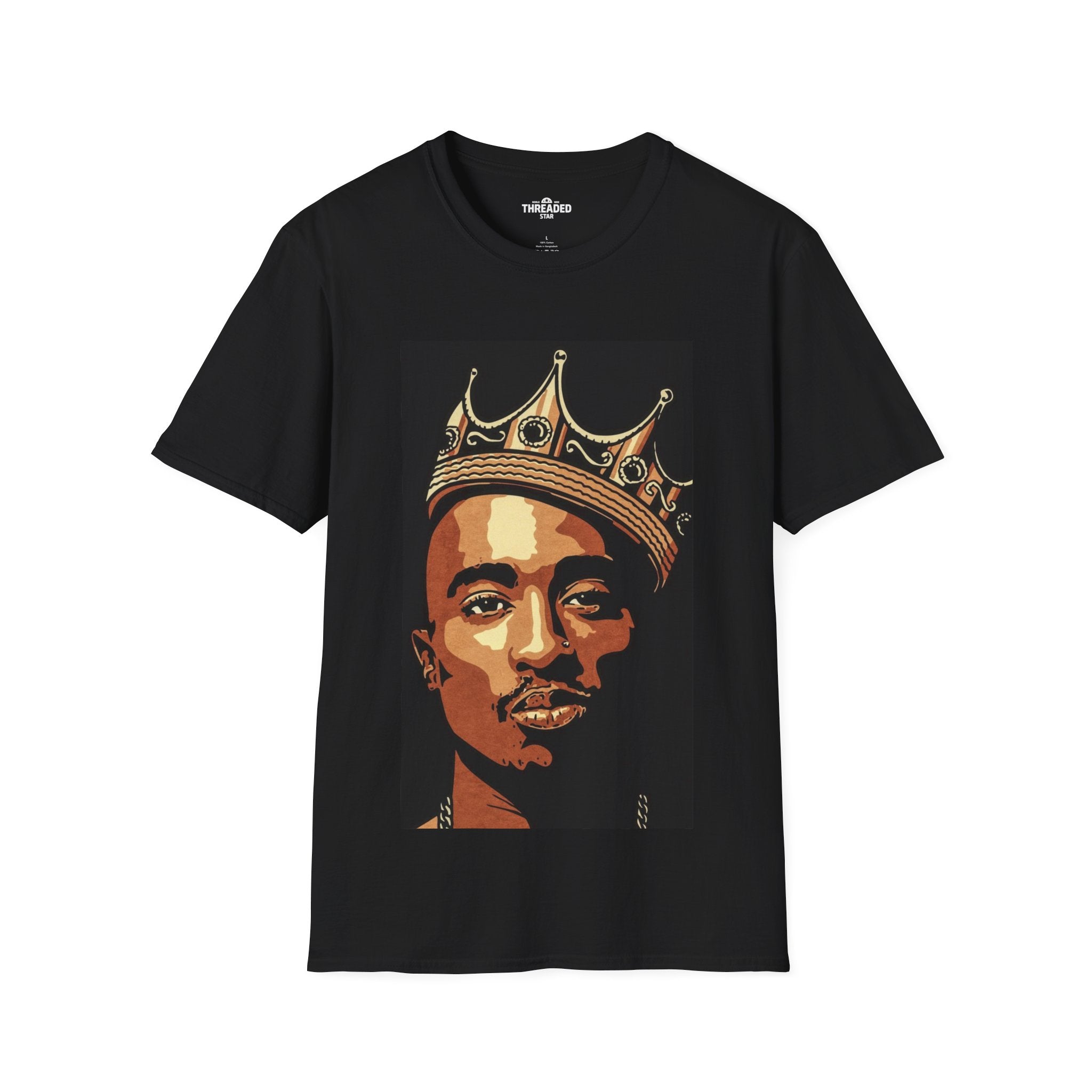 Crowned Pac Shakur Icon T-Shirt