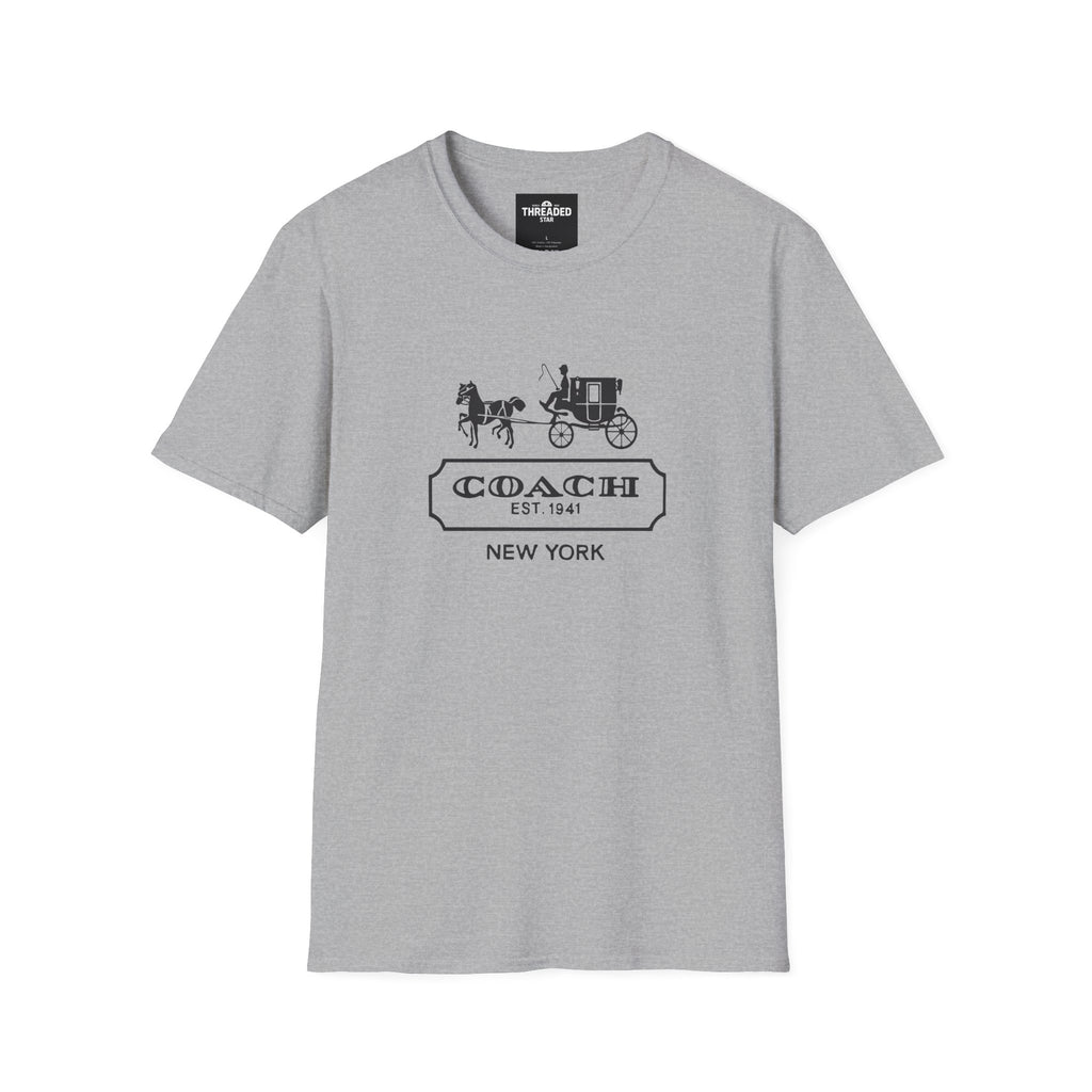 Unisex T-Shirt — Vintage Coach Carriage Logo “COACH EST. 1941 NEW YORK”