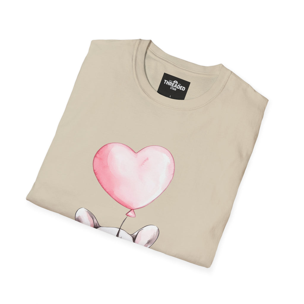 French Bulldog with Heart Balloon T-Shirt
