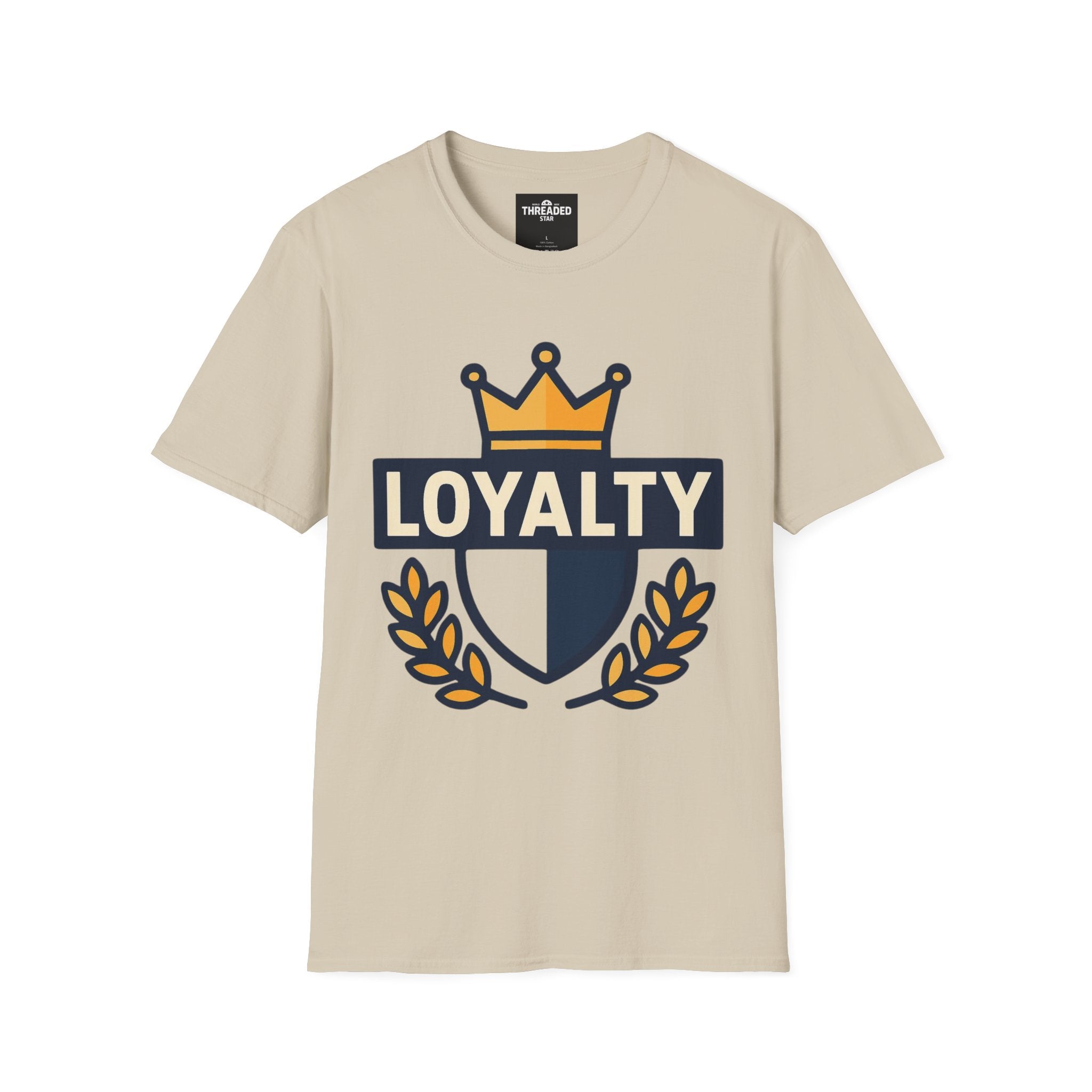 Loyalty Crest T-Shirt — Crown Emblem Graphic Tee