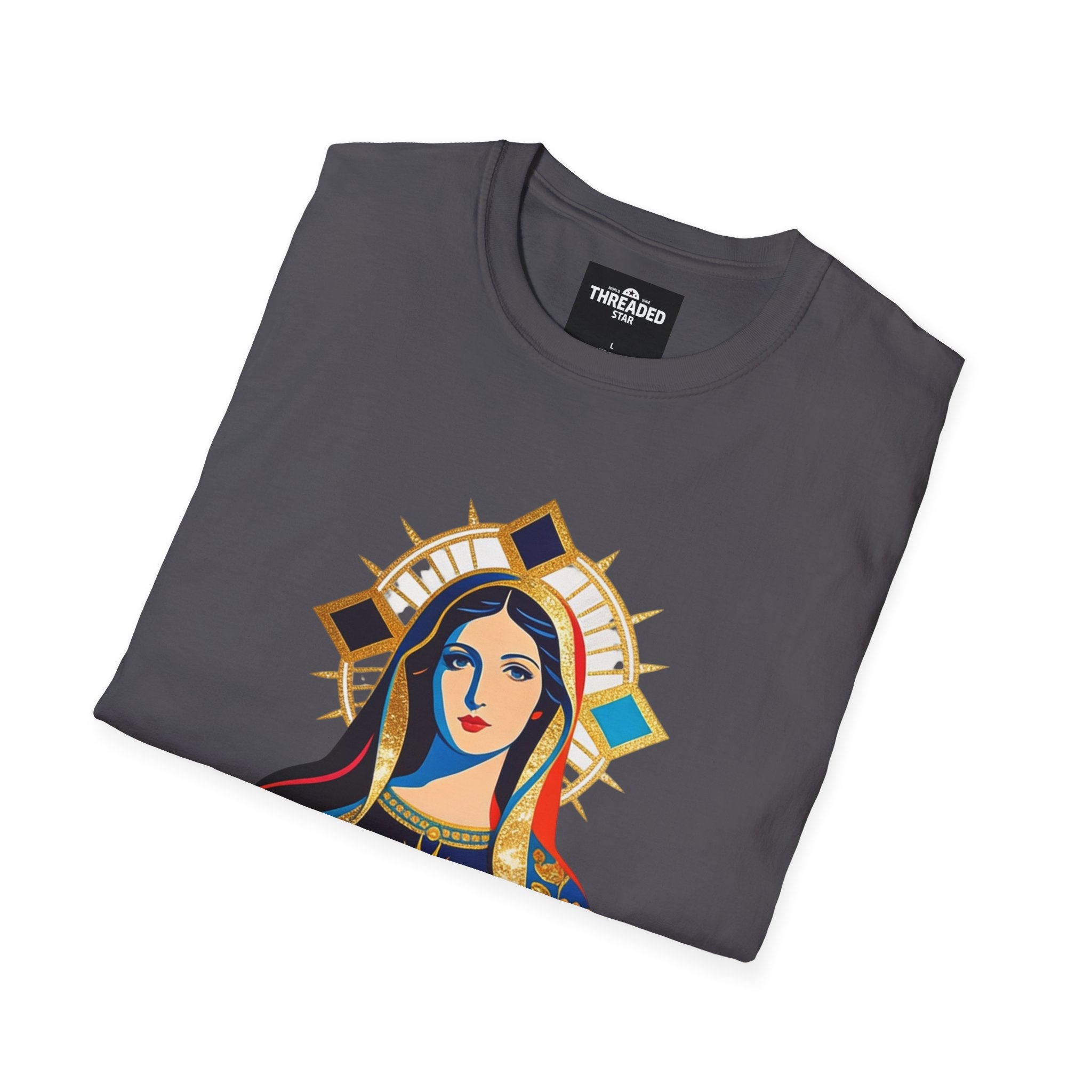 Sacred Heart Virgin Mary T-Shirt — Colorful Religious Catholic Tee