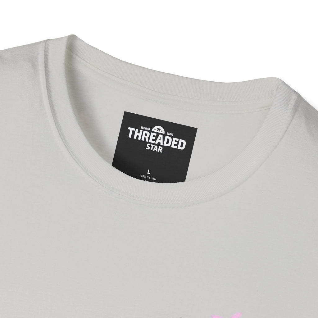Music Notes Watercolor T-Shirt – Pink & Blue Melody Graphic Tee