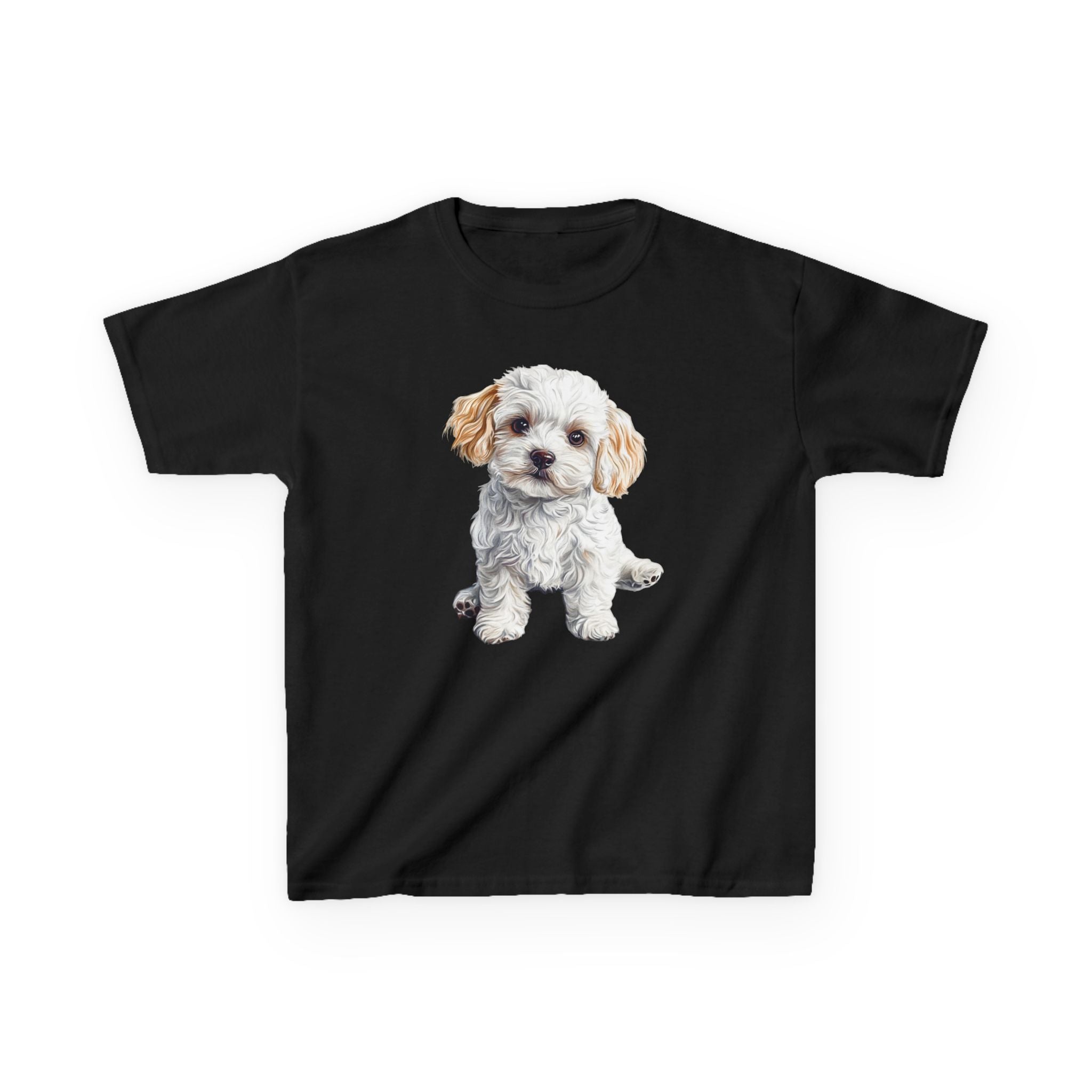 Kids Tee — Cute Fluffy Puppy Graphic
