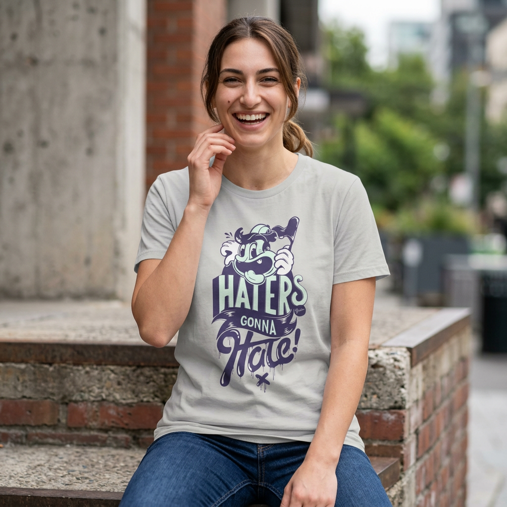 Haters Gonna Hate T-Shirt — Retro Cartoon Graphic Tee