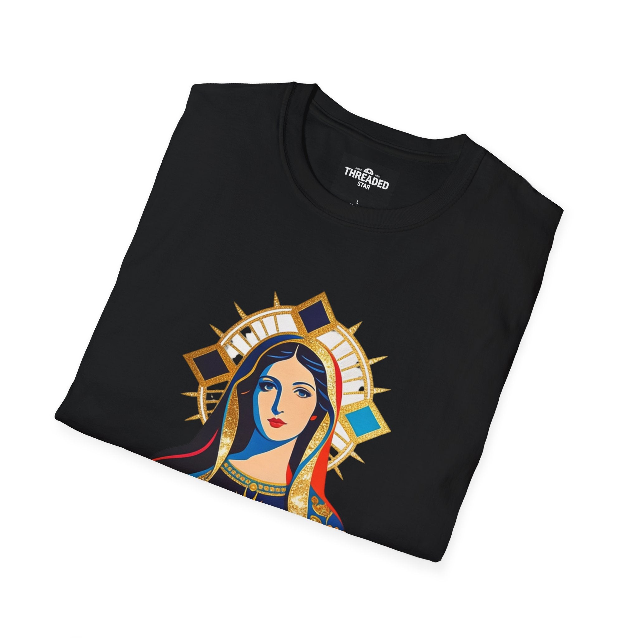 Sacred Heart Virgin Mary T-Shirt — Colorful Religious Catholic Tee