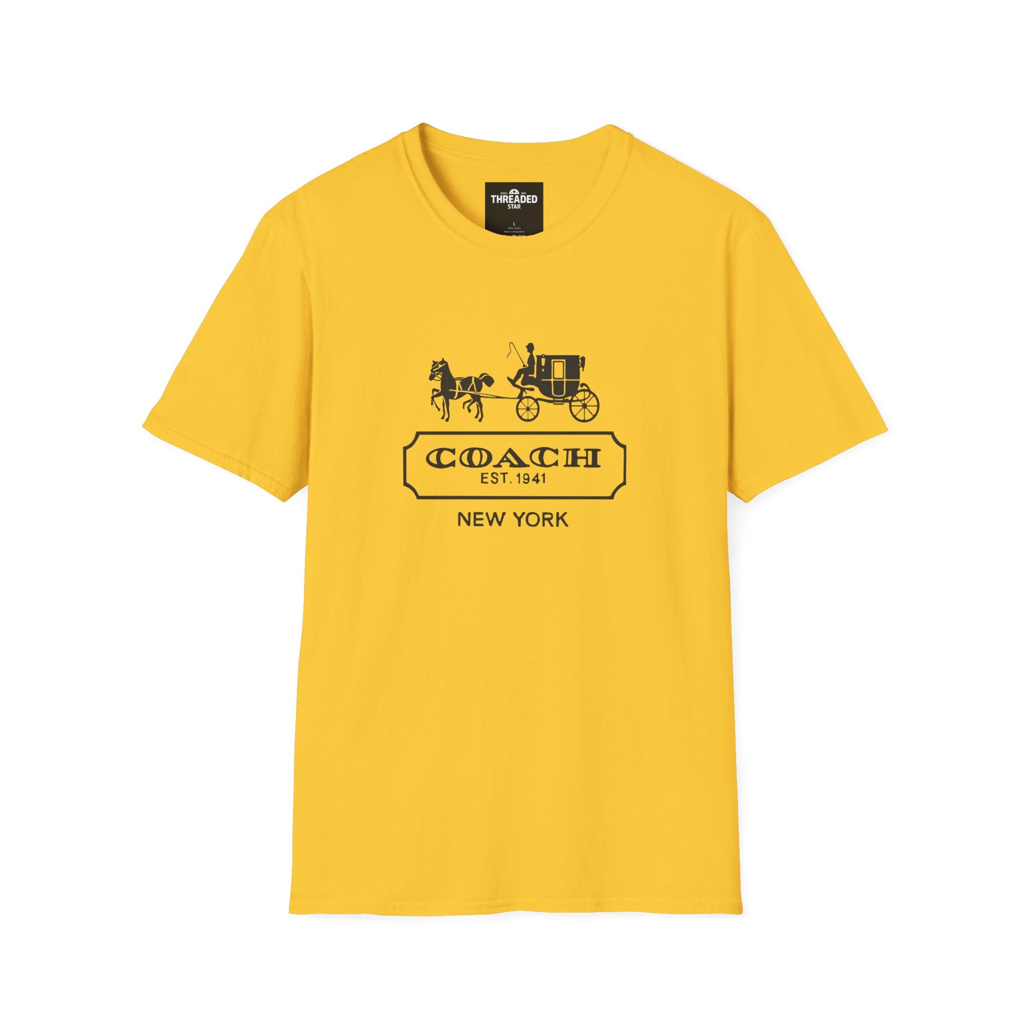 Unisex T-Shirt — Vintage Coach Carriage Logo “COACH EST. 1941 NEW YORK”