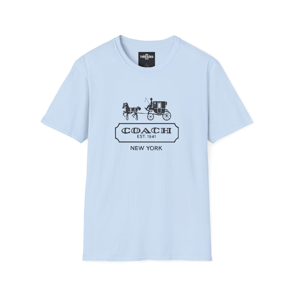 Unisex T-Shirt — Vintage Coach Carriage Logo “COACH EST. 1941 NEW YORK”