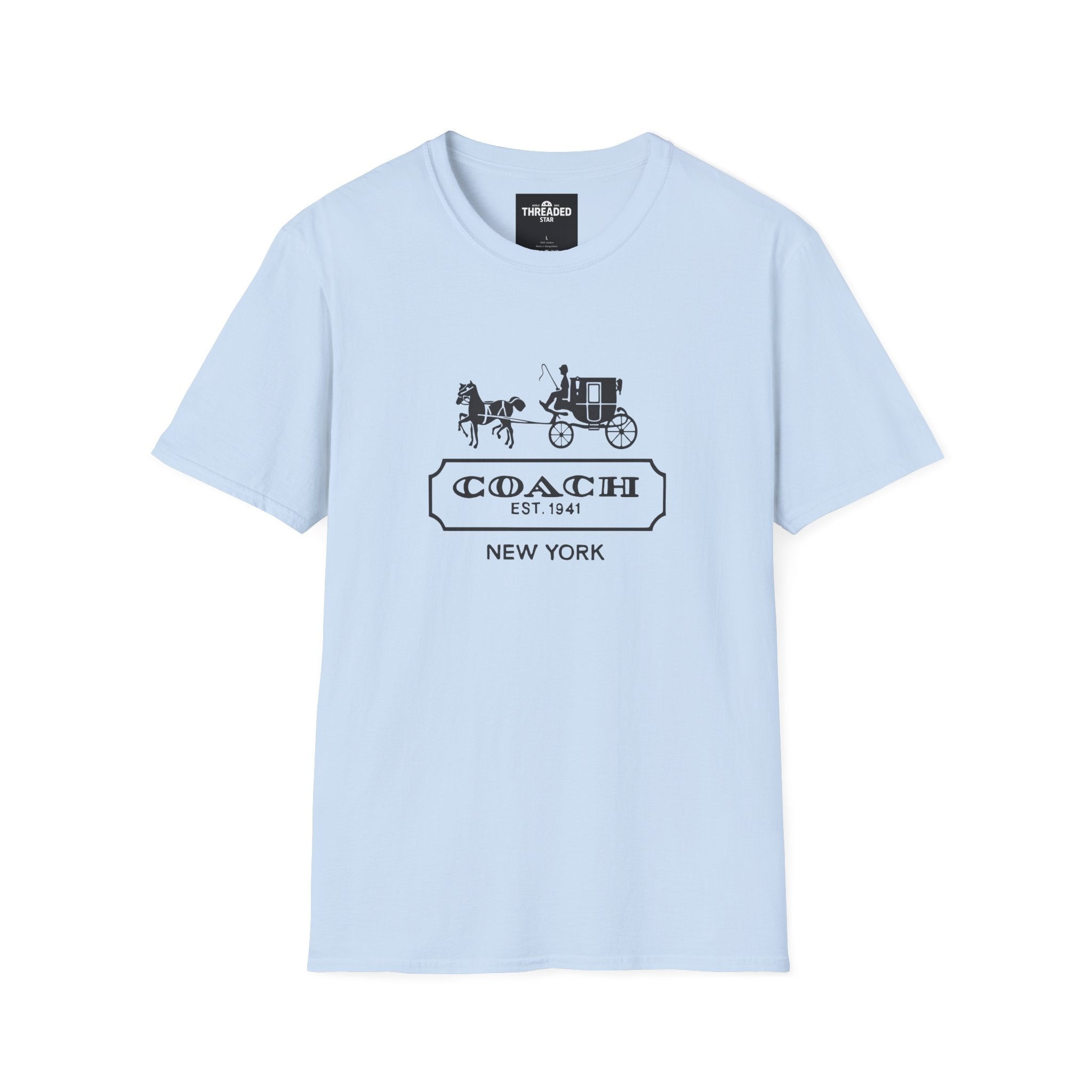 Unisex T-Shirt — Vintage Coach Carriage Logo “COACH EST. 1941 NEW YORK”