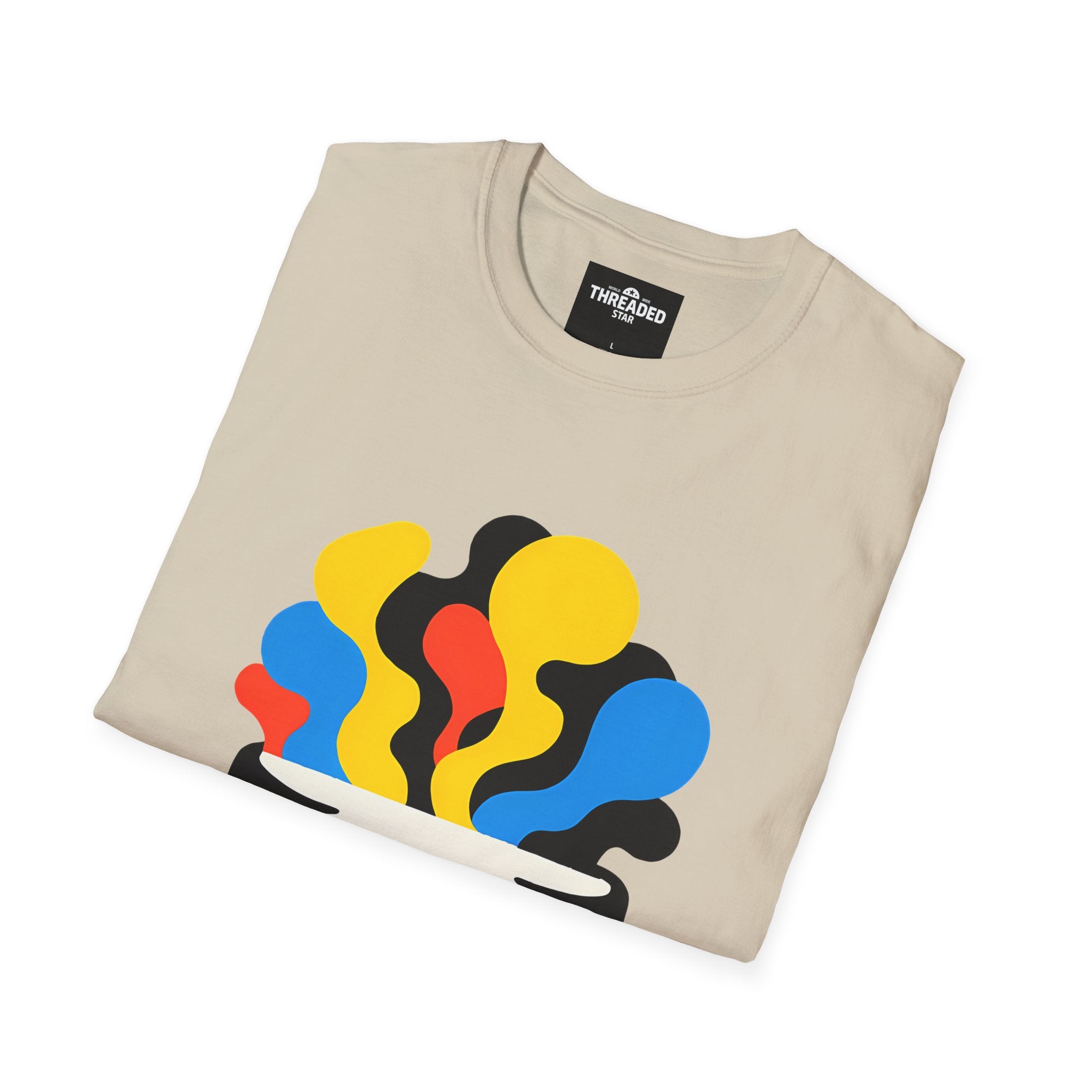 Psychedelic Skull Tee — Colorful Melting Skull Graphic T-Shirt
