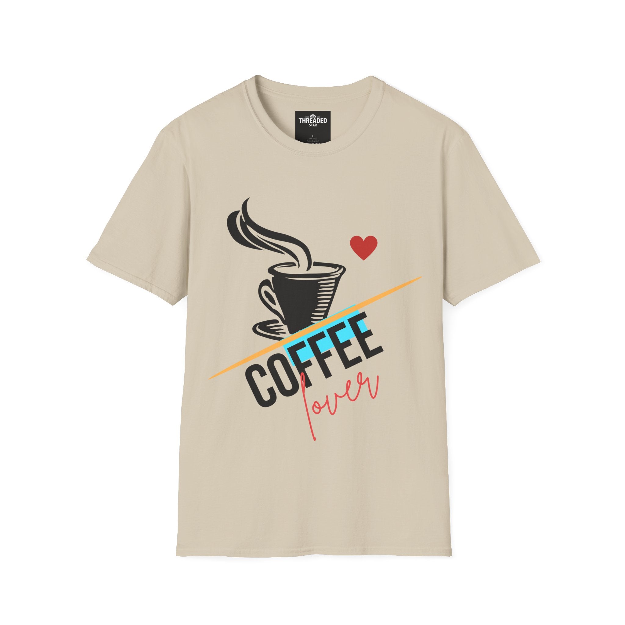 Coffee Lover T-Shirt — Graphic Cup Design with 'Coffee Lover' Text