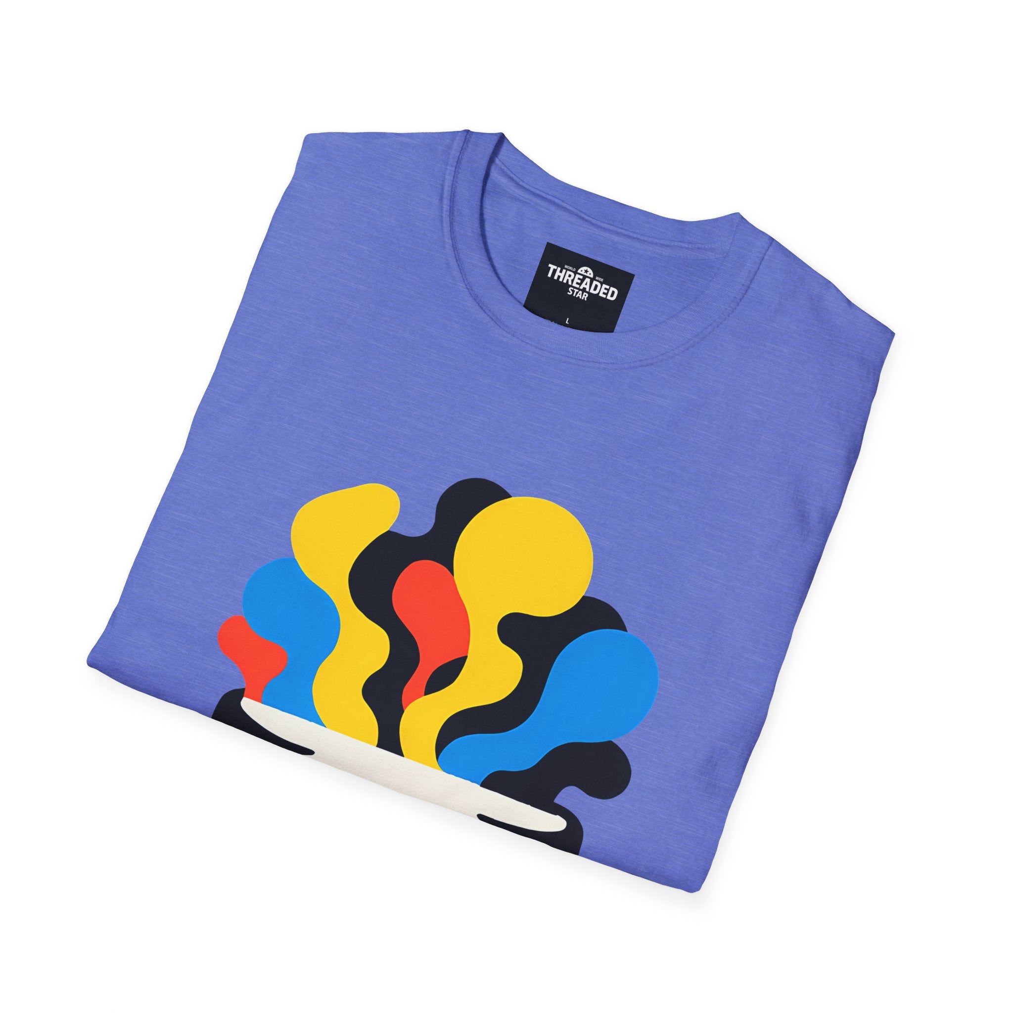 Psychedelic Skull Tee — Colorful Melting Skull Graphic T-Shirt