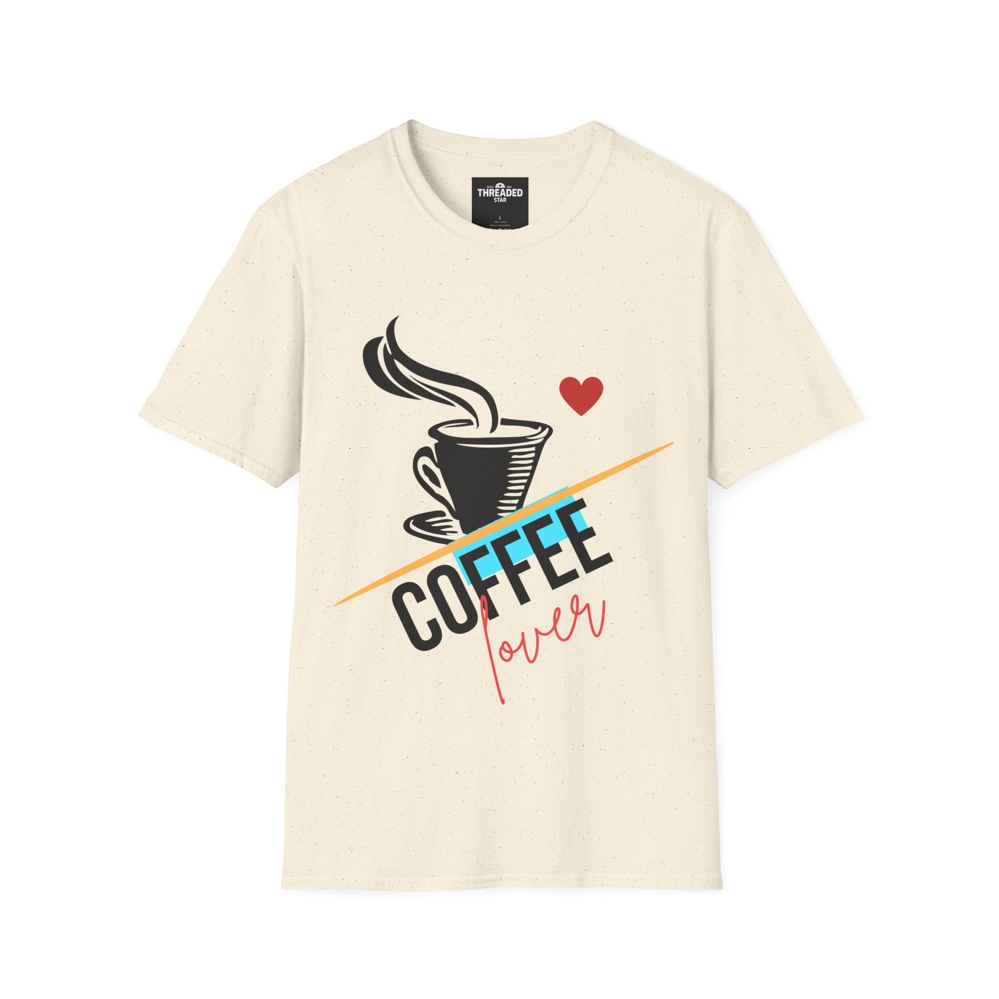 Coffee Lover T-Shirt — Graphic Cup Design with 'Coffee Lover' Text