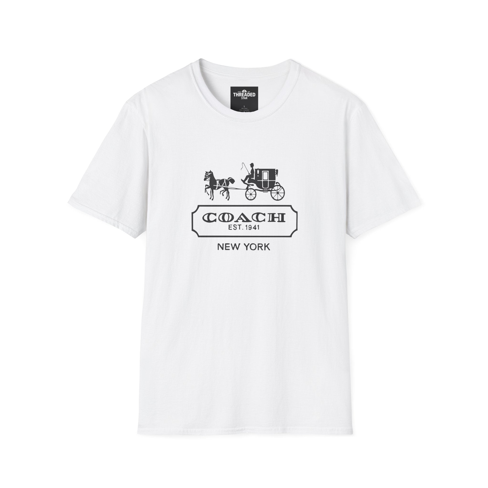 Unisex T-Shirt — Vintage Coach Carriage Logo “COACH EST. 1941 NEW YORK”
