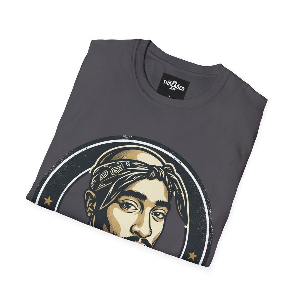 Retro Hip-Hop Portrait T-Shirt — 'Pac' Graphic Tee