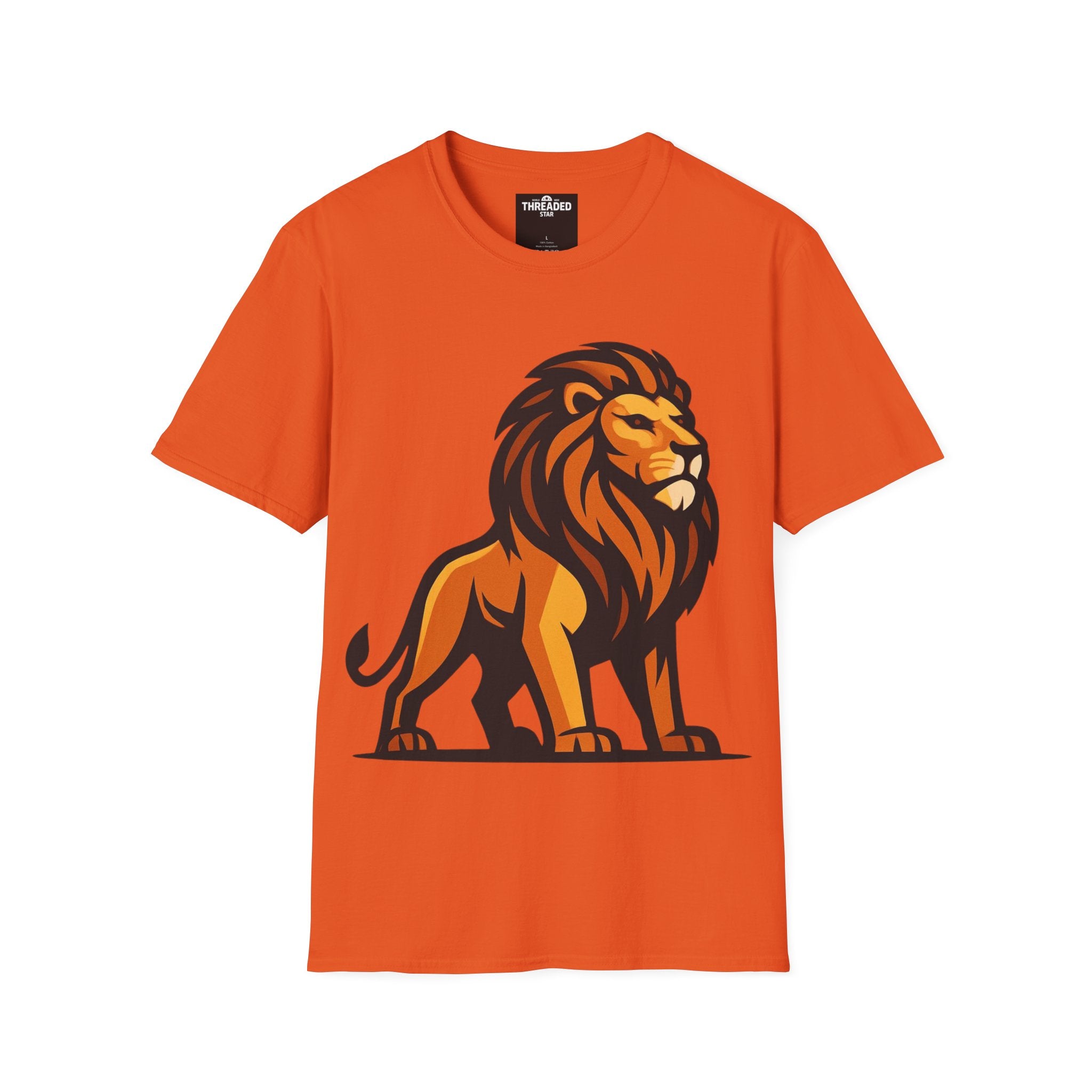 Lion Graphic T-Shirt — Bold Majestic Lion Illustration Tee