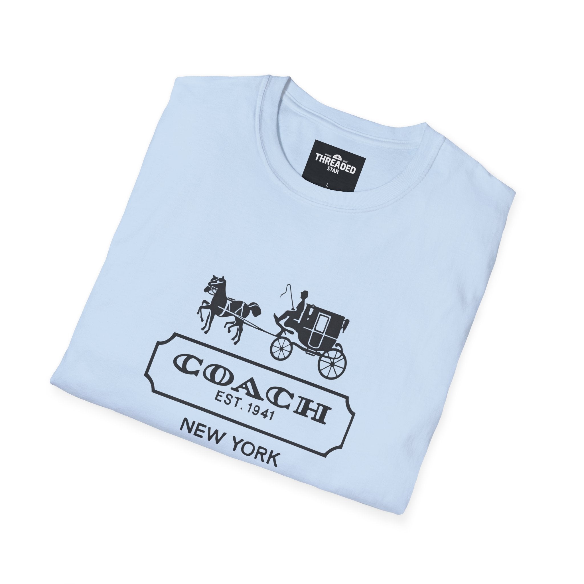 Unisex T-Shirt — Vintage Coach Carriage Logo “COACH EST. 1941 NEW YORK”