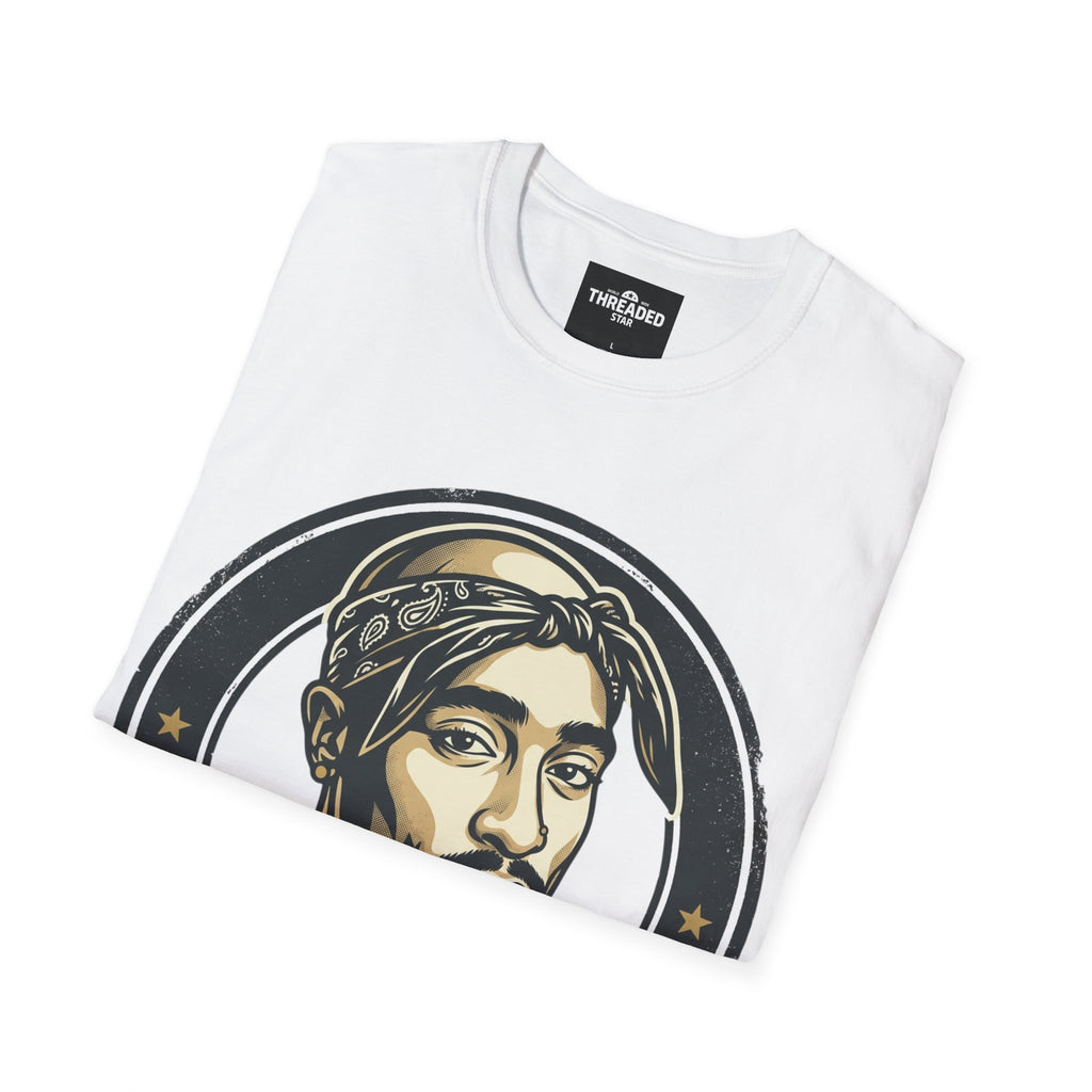 Retro Hip-Hop Portrait T-Shirt — 'Pac' Graphic Tee