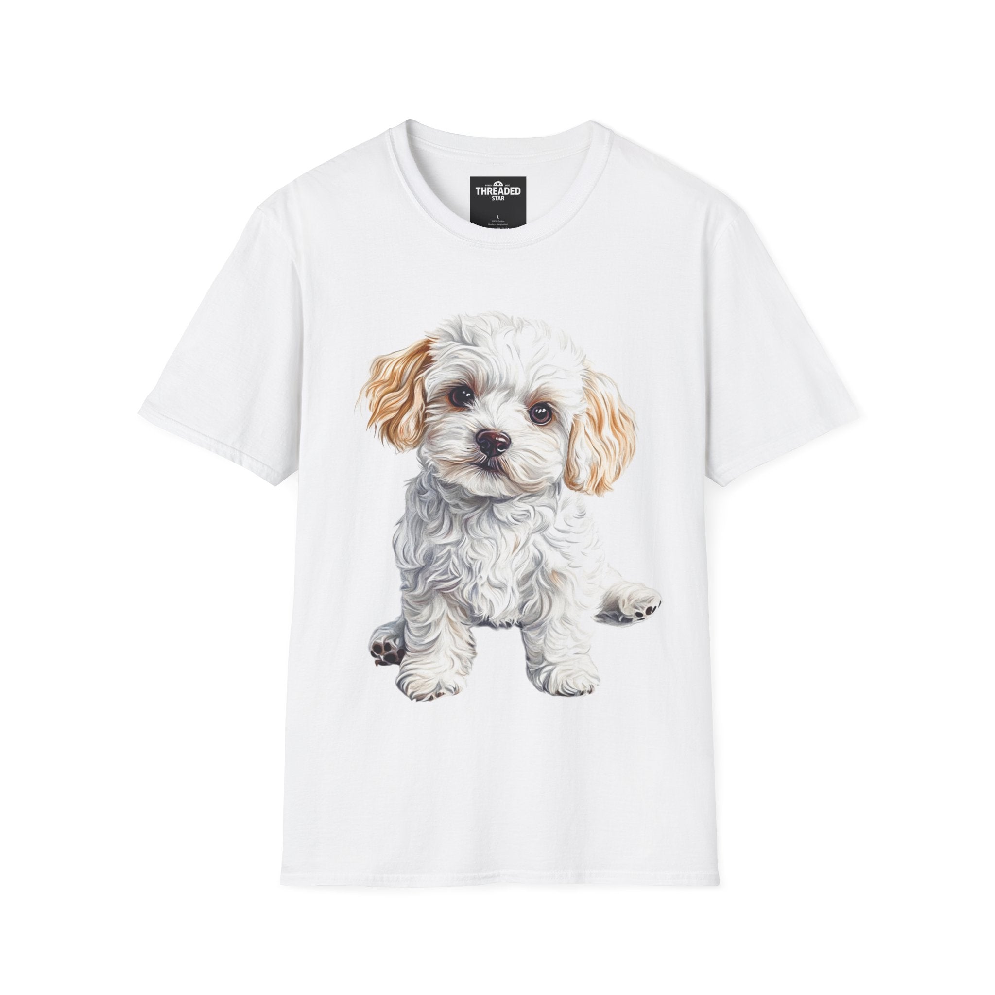 Puppy Portrait T-Shirt — Cute Maltese/Poodle Dog Graphic Tee