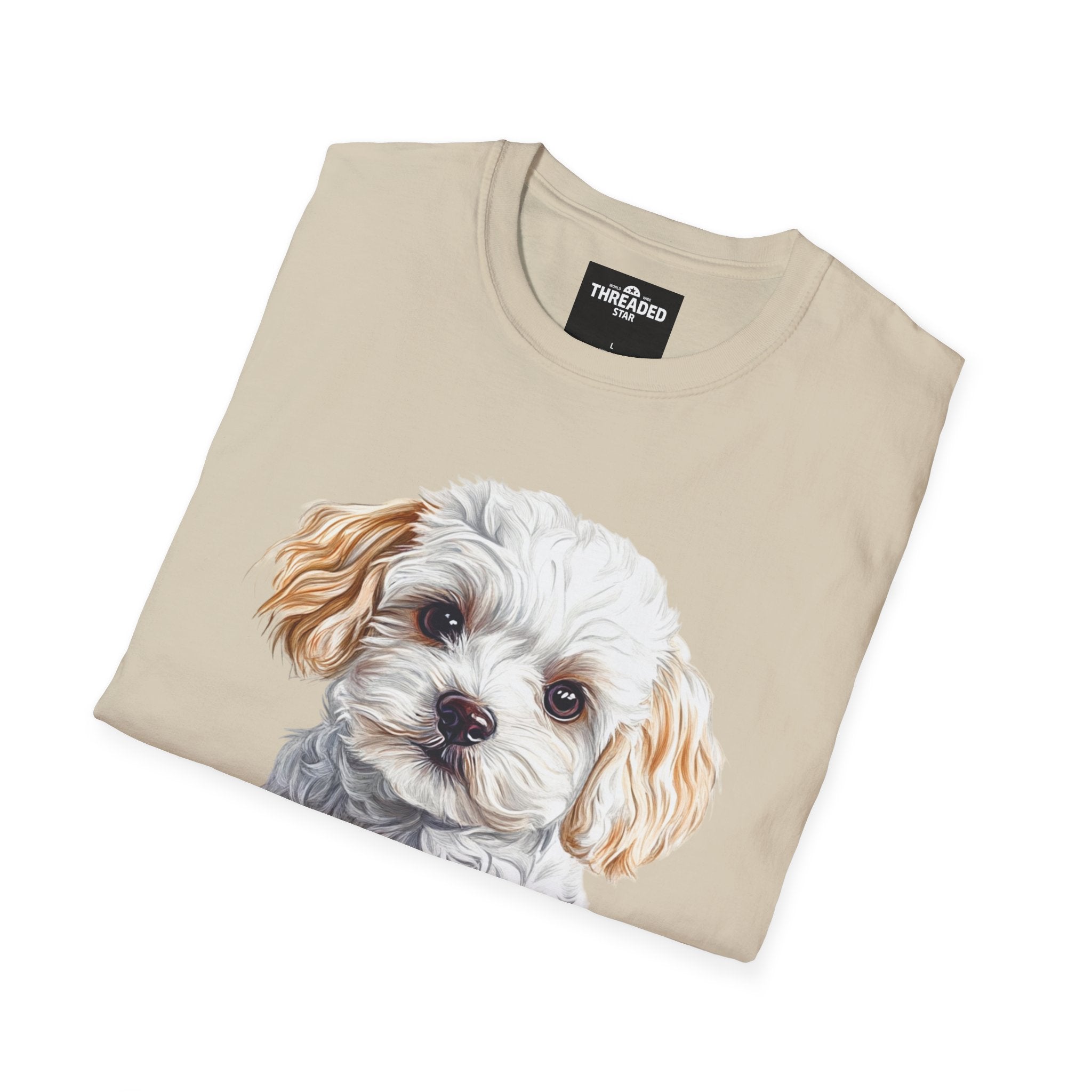 Puppy Portrait T-Shirt — Cute Maltese/Poodle Dog Graphic Tee