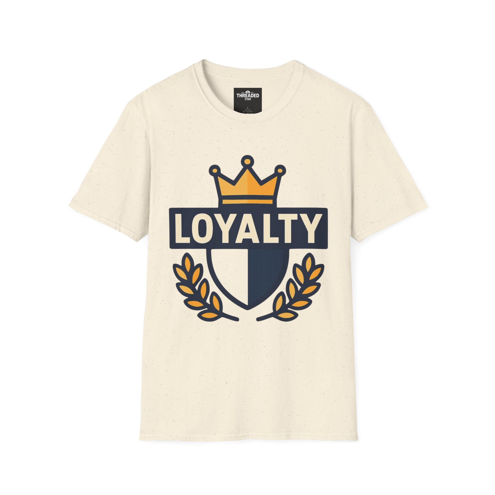 Loyalty Crest T-Shirt — Crown Emblem Graphic Tee