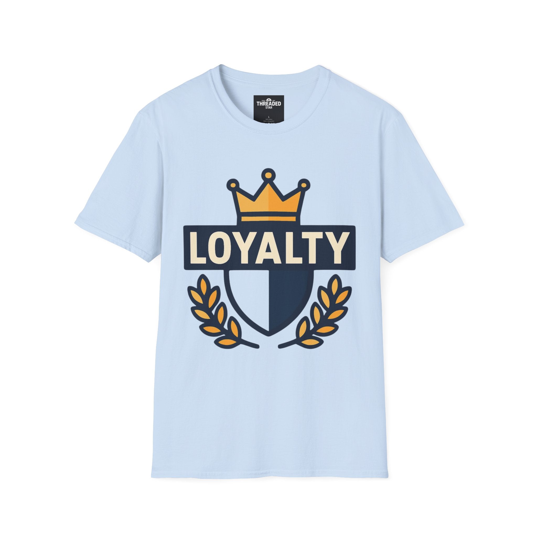 Loyalty Crest T-Shirt — Crown Emblem Graphic Tee